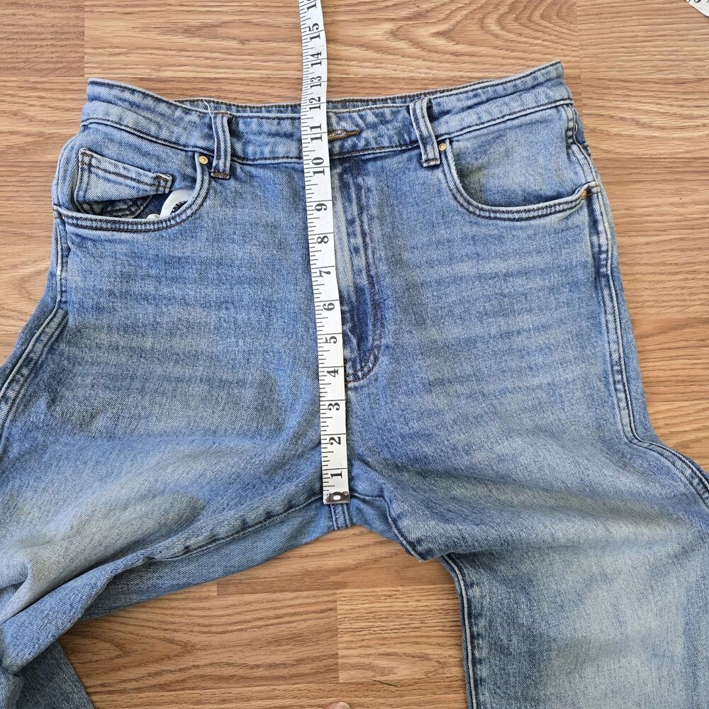 Evereve KUT from the Kloth Melissa High Rise Straight Leg Jeans Sz 6 Light Wash - Picture 10 of 11